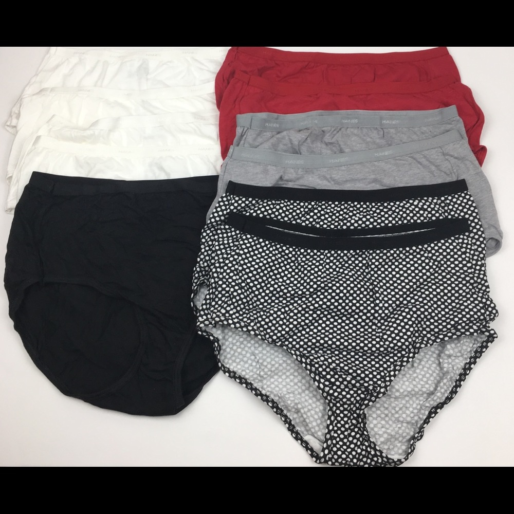 11 pairs Hanes NWOT briefs panty bundle C60